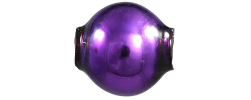 Round bead - 8 mm - shiny purple (60 pcs)