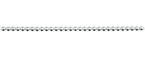 Keys - round 4mm - silver (12 pcs)