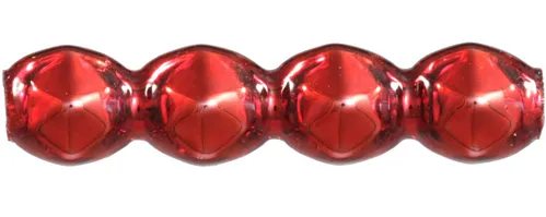Rautta square 4 mm - glossy red (60 pcs)