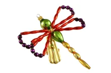 Dragonfly on a clip - Christmas tree ornament