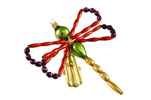 Dragonfly on a clip - Christmas tree ornament