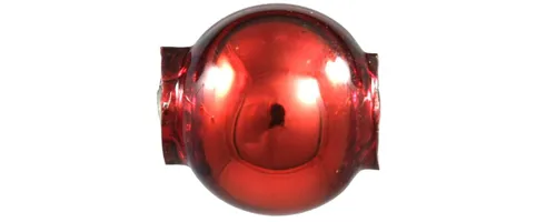 Round bead - 8 mm - shiny red (60 pcs)