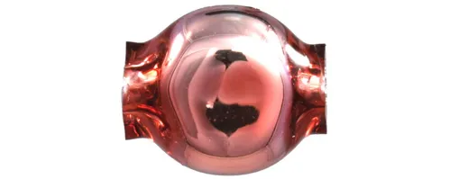 Lens 6 mm - shiny pink (60 pcs)