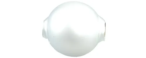 Round bead - 20 mm - matte white (3 pcs)
