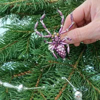Spider on a stick - Christmas tree ornament (1)
