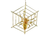 Spider in a web - Christmas tree ornament