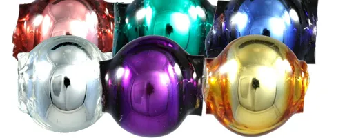 Round bead - 6 mm - shiny mixed colors (60 pcs)