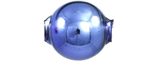 Round bead - 20 mm - shiny blue (3 pcs.)