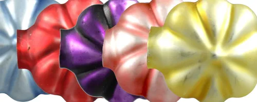 F329 - flower - matte mix of colors (12 pcs)