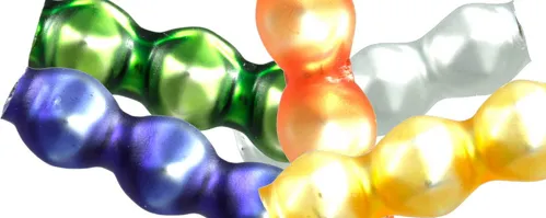 Rauta triple 4 mm - matte mix of colors (60 pcs)