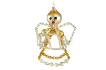 Angel with a book - Christmas tree ornament