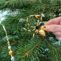 Spider on a stick - Christmas tree ornament (1)
