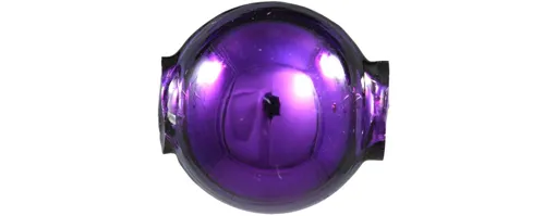 Round bead - 14 mm - shiny purple (12 pcs)
