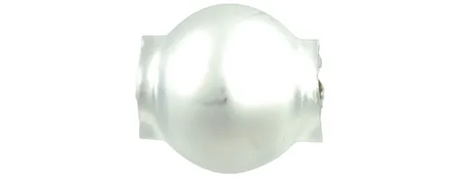 Round bead - 7 mm - matte white (60 pcs)