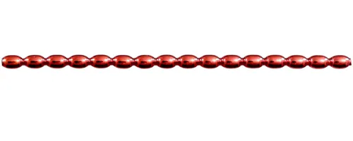 Keys - acorn 7mm - shiny red (12 pcs)