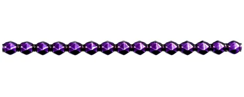 Keyrings - 8mm - shiny purple (6 pcs)