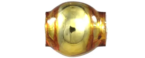Round bead - 4 mm - shiny yellow (60 pcs)
