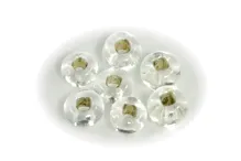 Seed beads - silver thread (20g)