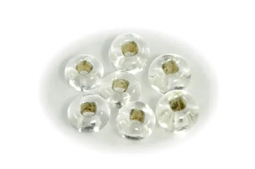 Seed beads - silver thread (20g)