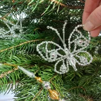 Butterfly on a clip - Christmas tree ornament (1)
