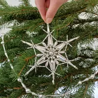 Christmas Snowflake - Garnet (2)