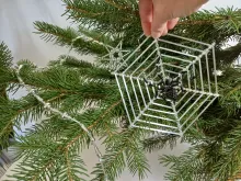 Spider in a web - interior decoration