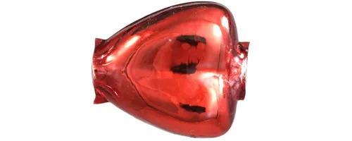 F200 - heart - gloss red (12 pcs)