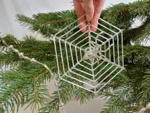 Spider in a web - interior decoration
