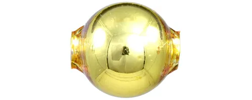 Round bead - 20 mm - shiny yellow (3 pcs.)