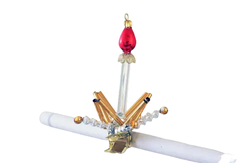 Candle on a clip - Christmas decoration