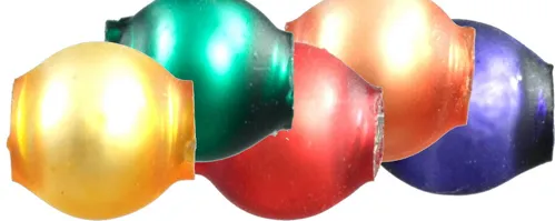 Round bead - 5 mm - matte mix of colors (60 pcs)