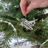 Airplane - Christmas tree ornament (1)