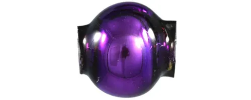 Round bead - 6 mm - shiny purple (60 pcs)