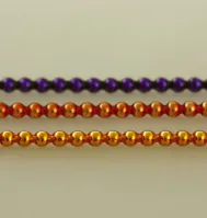 Keys - round 4mm - shiny mixed colors (12 pcs)