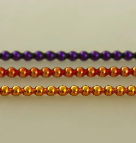 Keys - round 4mm - shiny mixed colors (12 pcs)