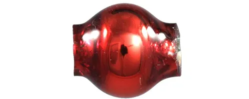 Round bead - 5 mm - shiny red (60 pcs)