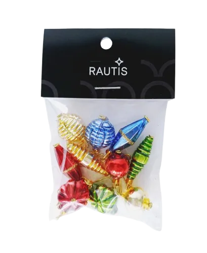 Set of colorful mini decorations (10 pcs)