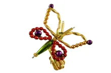 Bow tie on a clip - Christmas tree ornament