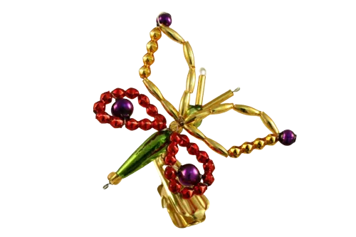 Bow tie on a clip - Christmas tree ornament