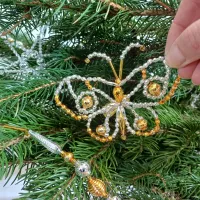Butterfly on a clip - Christmas tree ornament (1)