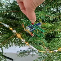 Airplane - Christmas tree ornament (1)