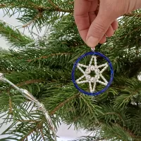Star in Bengali - Christmas tree ornament (1)