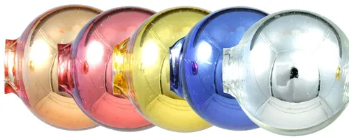 Round bead - 20 mm - shiny mixed colors (3 pcs.)
