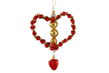 Heart - Christmas tree ornament