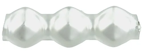 Rauta triple 5 mm - matt white (60 pcs)