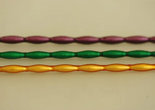 Keys - oats 12mm - matte mix of colors (12 pcs)