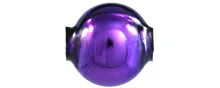 Round bead - 10 mm - shiny purple (30 pcs)