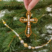 Cross - Christmas tree ornament (1)