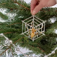 Spider in a web - Christmas tree ornament (1)