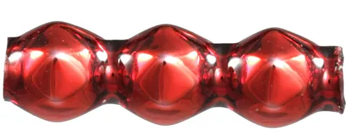 Rauta triple 4 mm - shiny red (60 pcs)